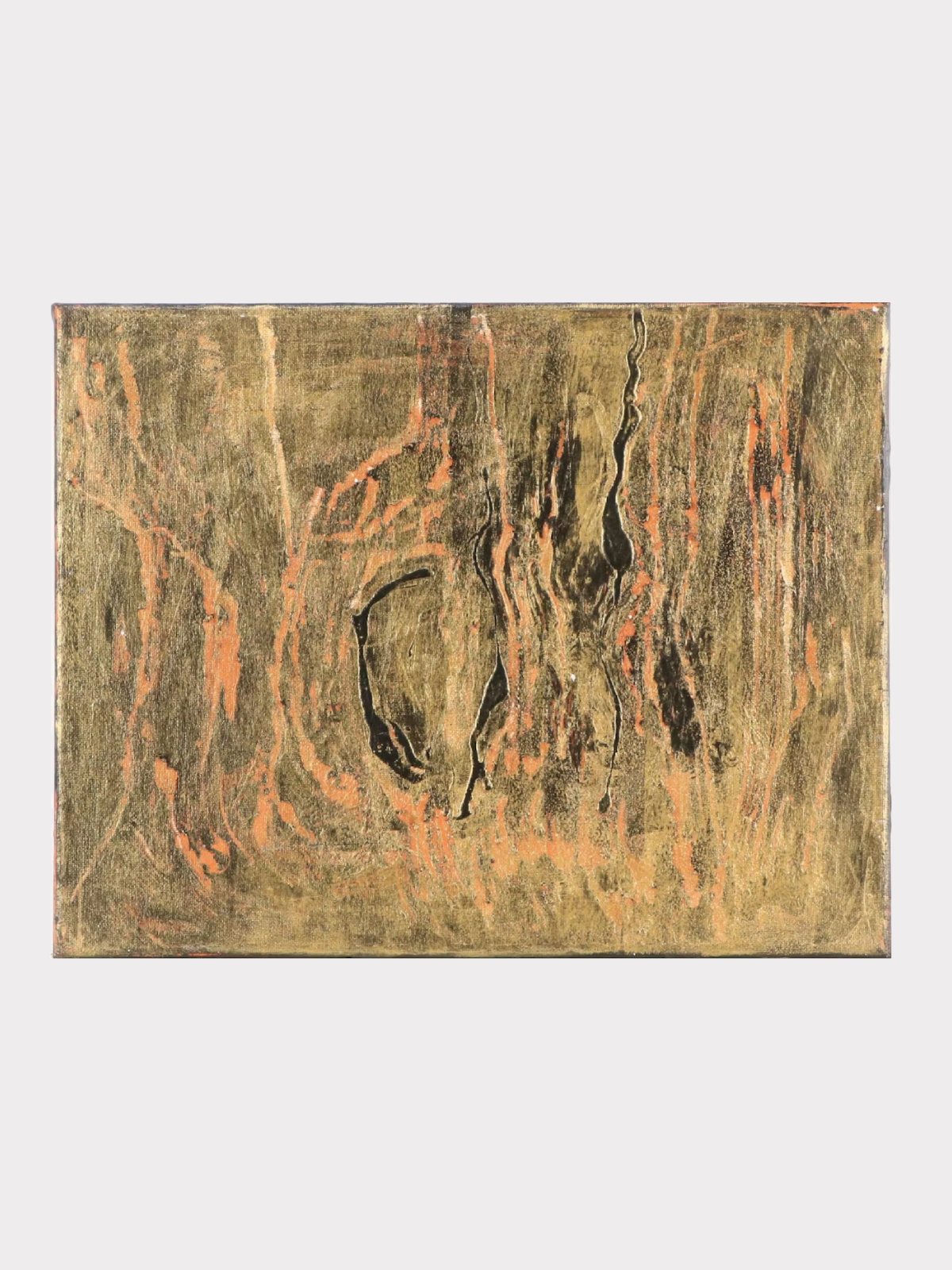 Ann Bowers Abstract Modernist Mixed Media Painting, Late 20th Century
