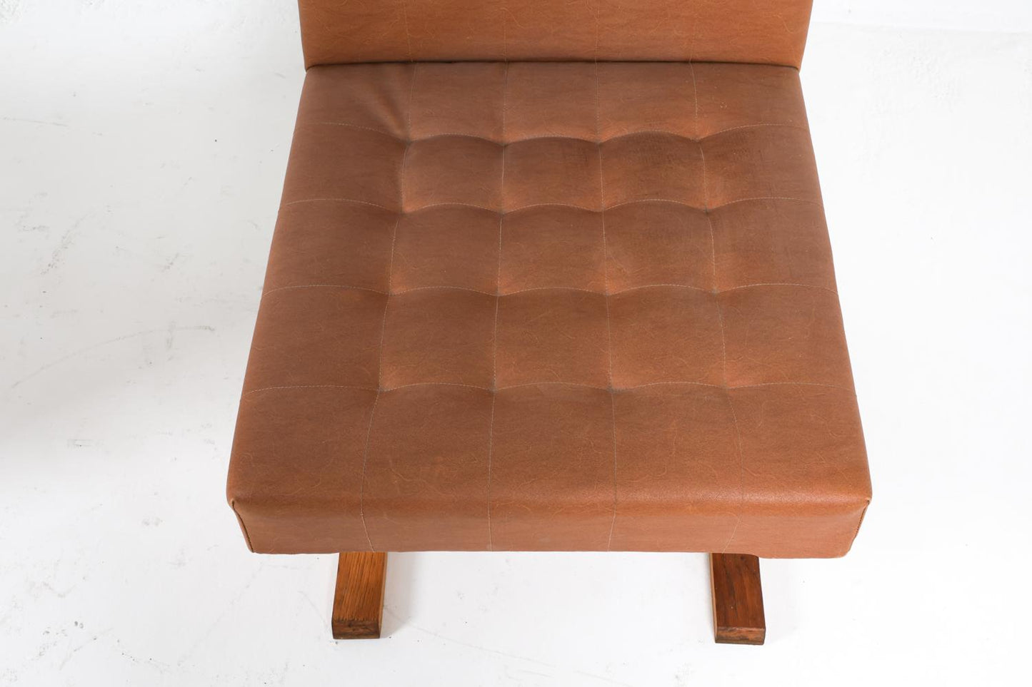 Ludvik Volak Oak & Leather 'Bratislava' Chairs (Pair)