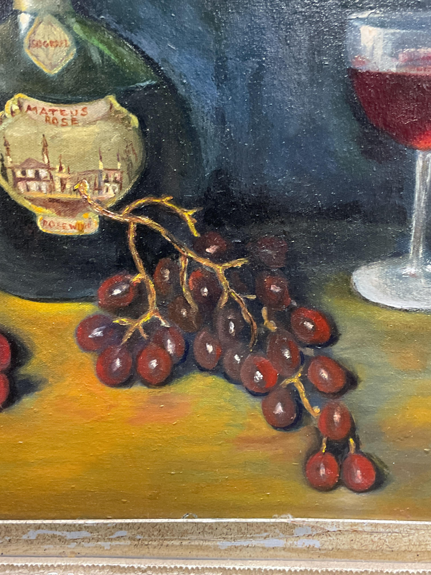 Still Life Wine Oil Painting - Doris Borst