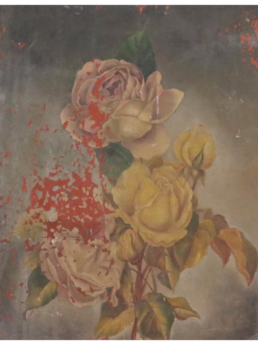 Floral Still Life Oil Painting, 20th Century
