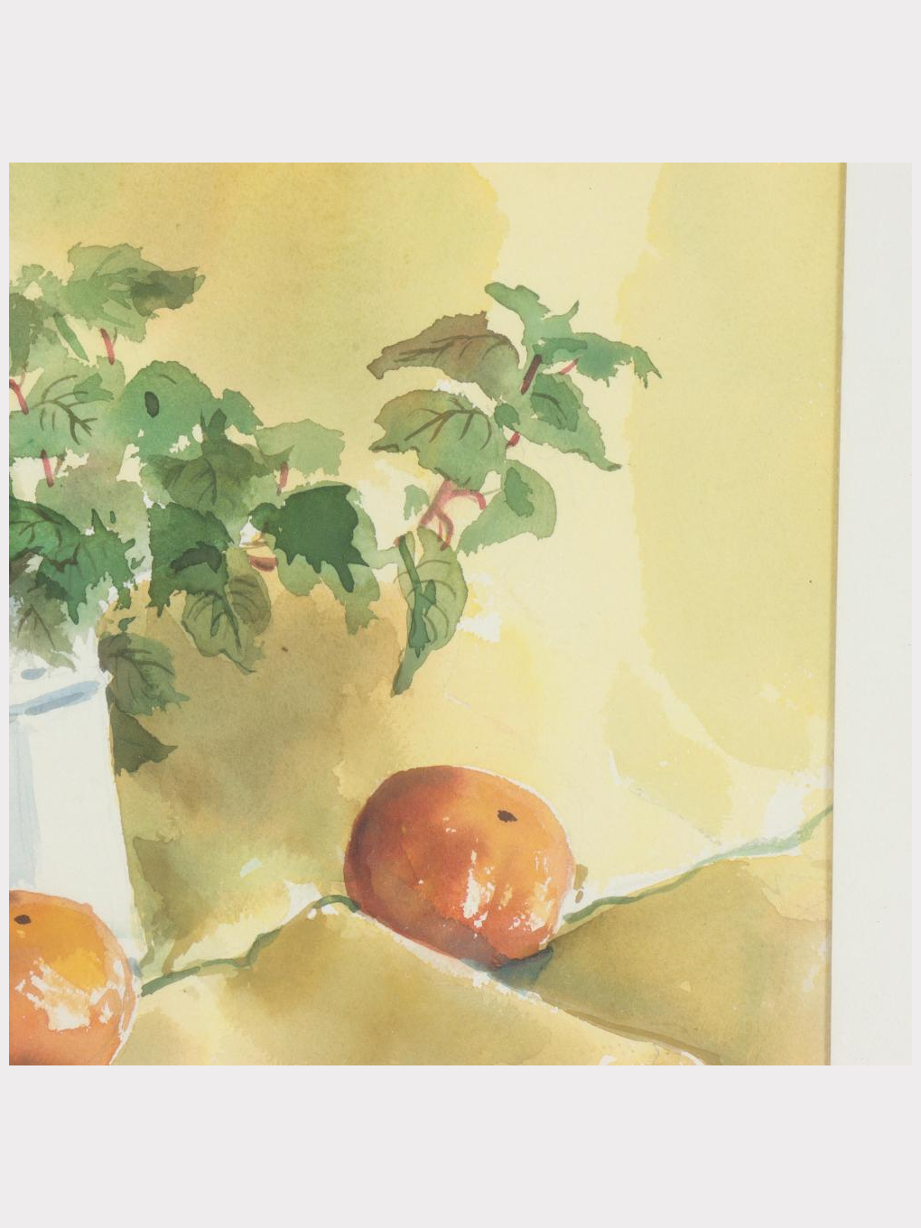 Still life with Branches and Orange fruit - J. Love, (20th century)