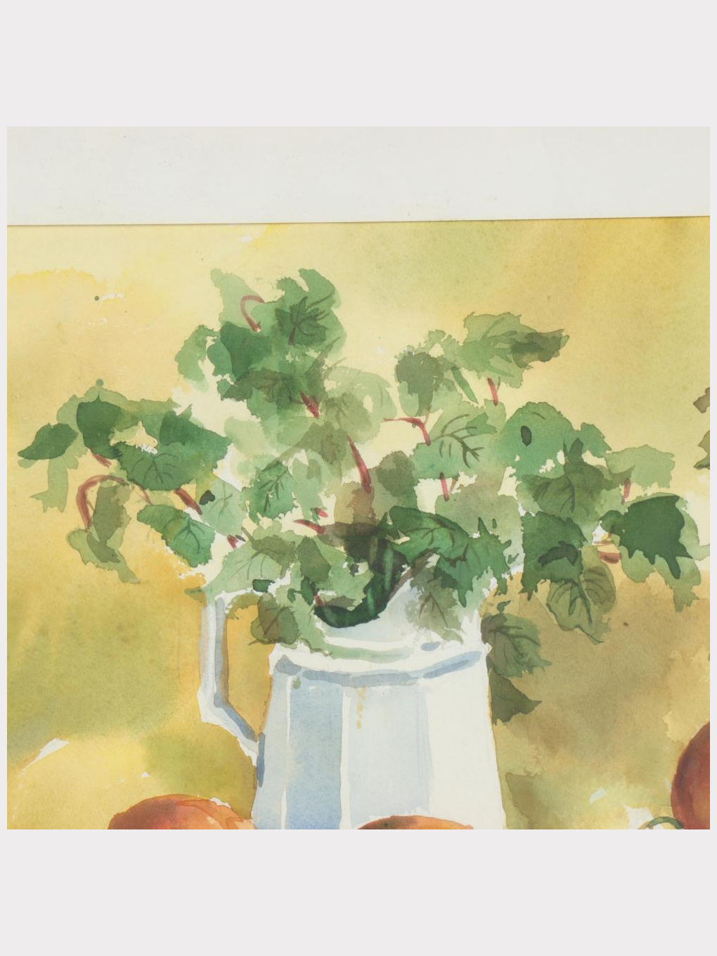 Still life with Branches and Orange fruit - J. Love, (20th century)