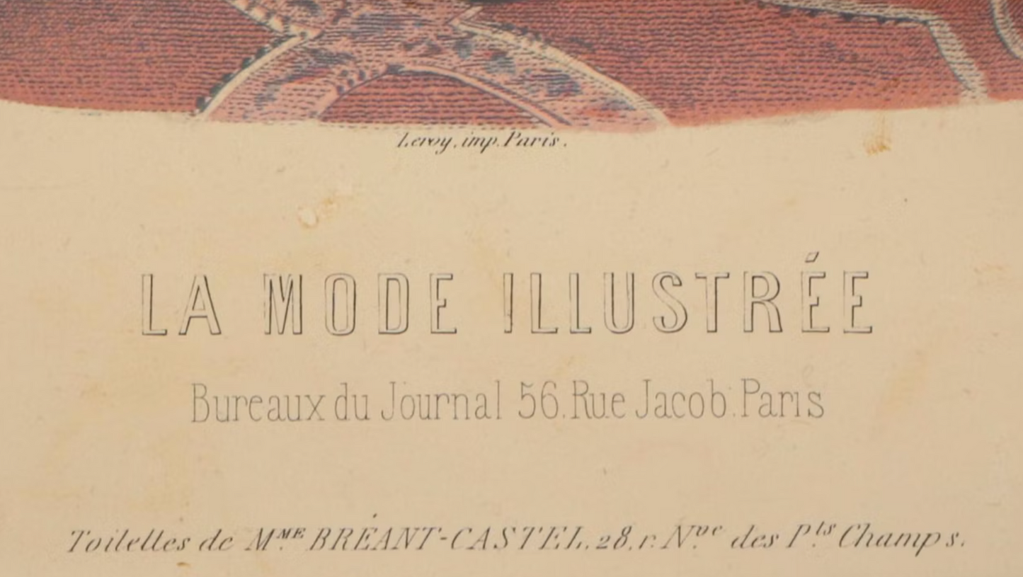 La Mode Illustrée Wood Framed Relief Prints