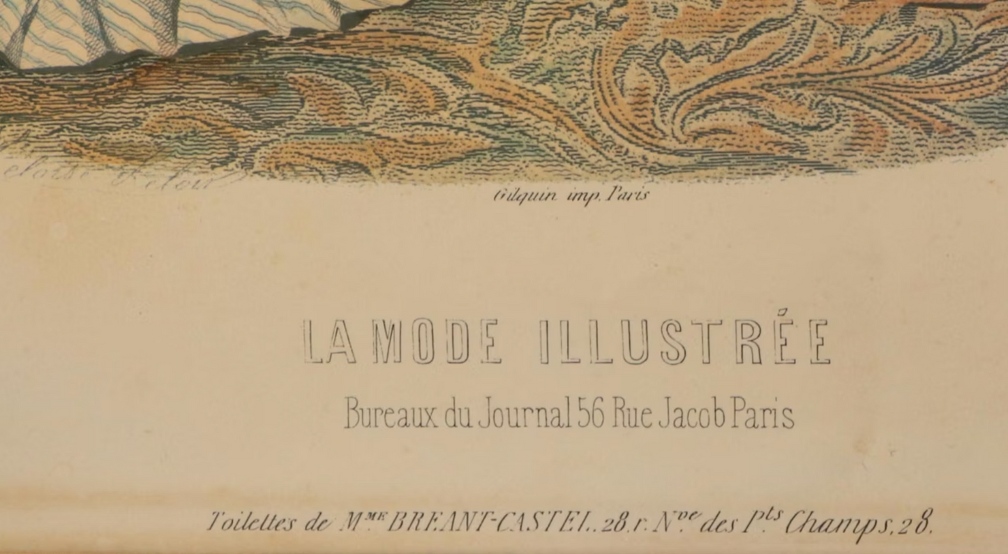 La Mode Illustrée Wood Framed Relief Prints