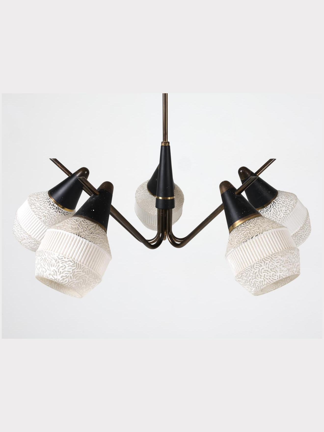 Mid-Century Stilnovo Style Chandelier
