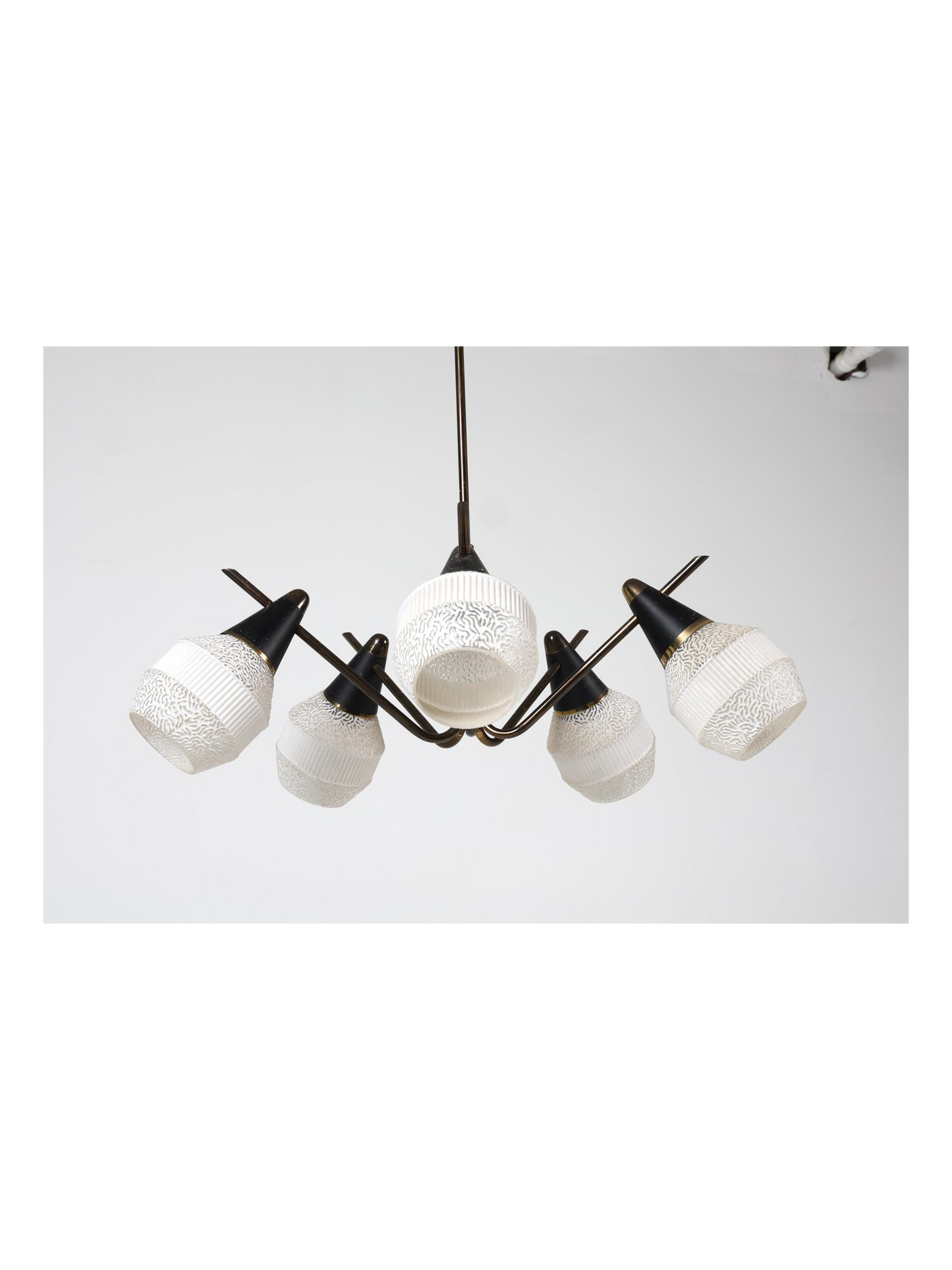 Mid-Century Stilnovo Style Chandelier