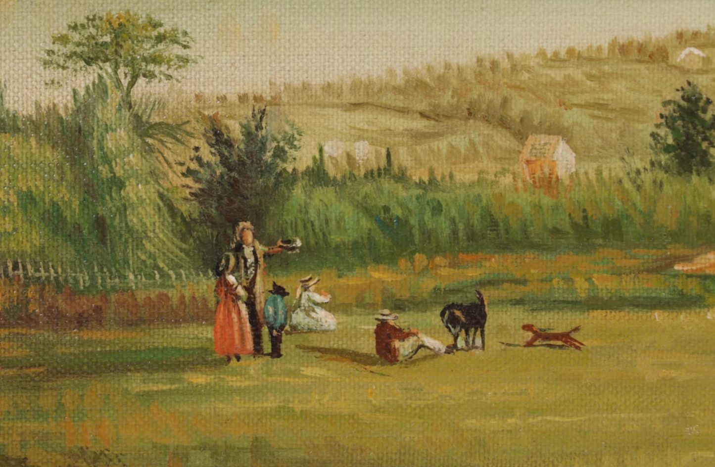Oil Painting after Frederick Rondel "Frasier Home on the Hudson"