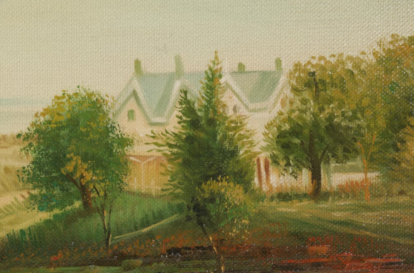 Oil Painting after Frederick Rondel "Frasier Home on the Hudson"