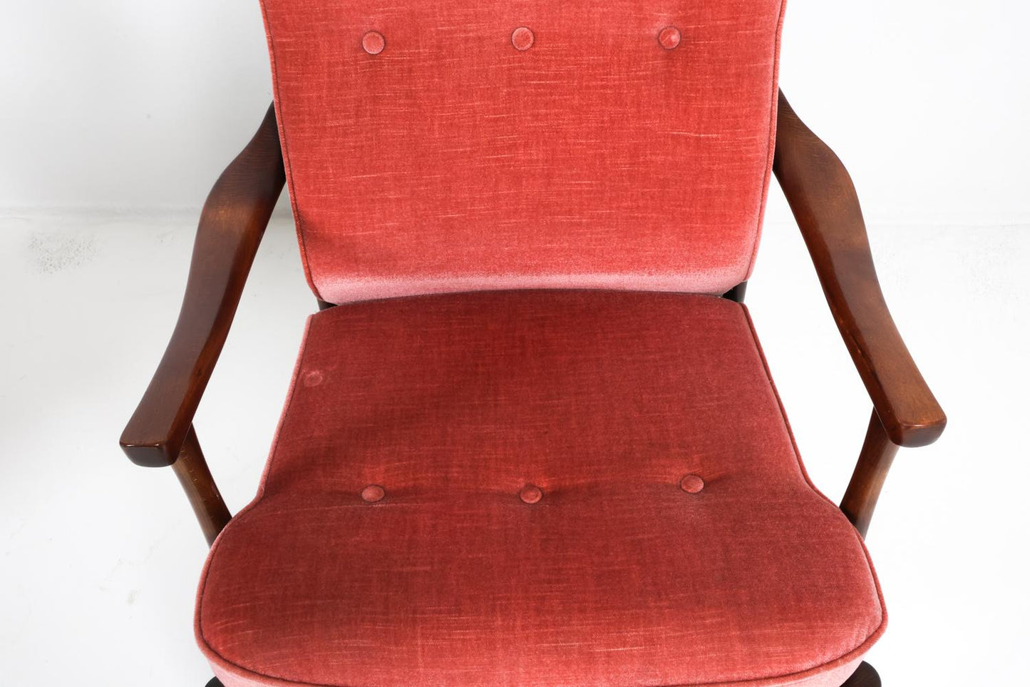 PAIR OF SCANDINAVIAN BEECH ARMCHAIRS C. 1960S