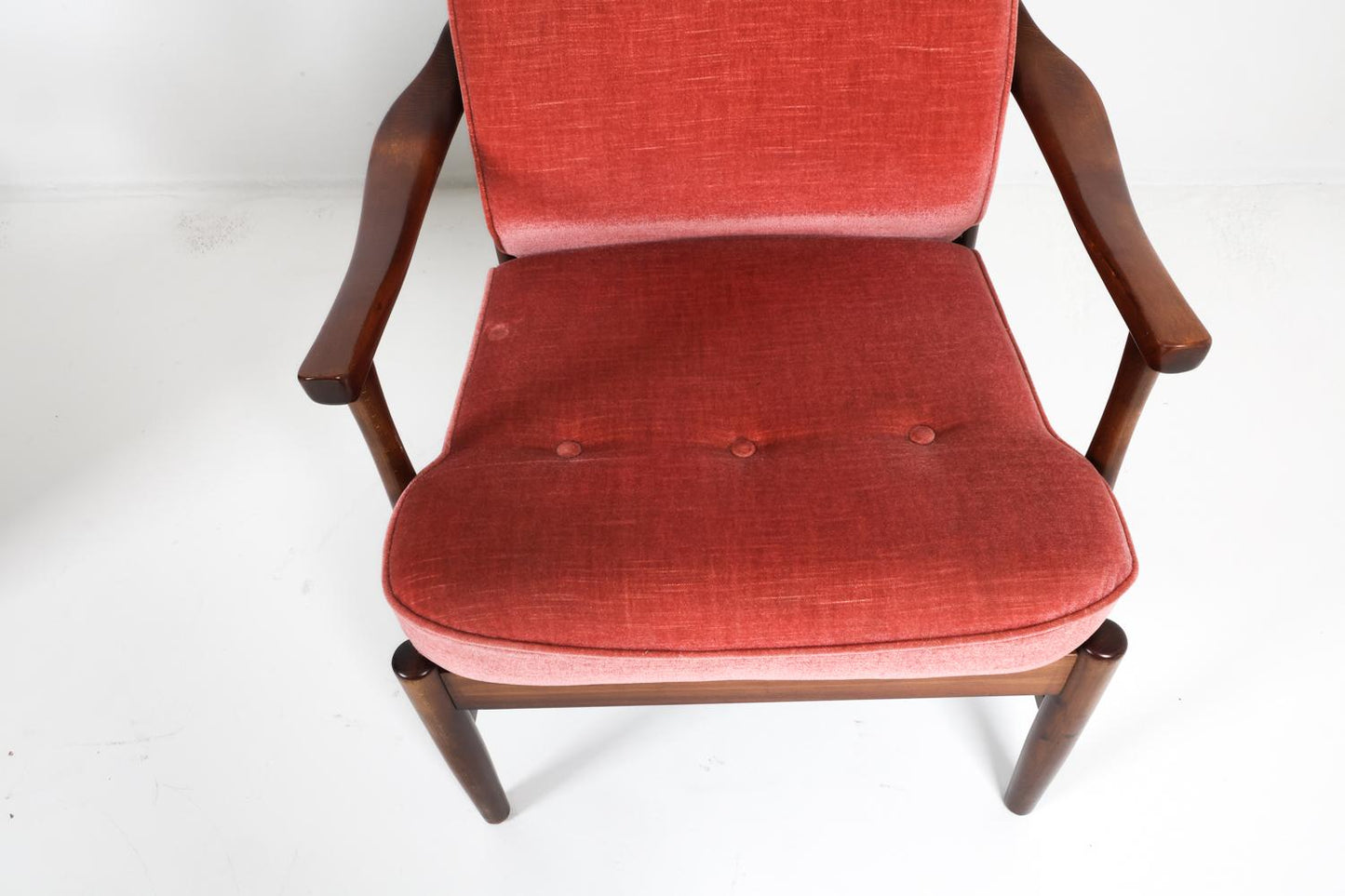 PAIR OF SCANDINAVIAN BEECH ARMCHAIRS C. 1960S