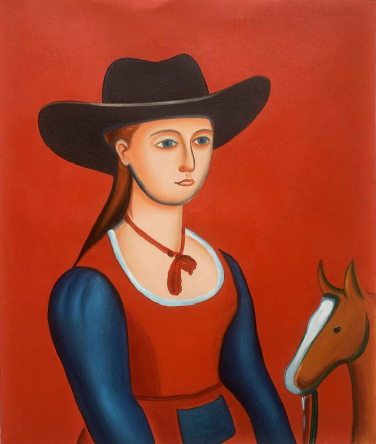 Girl with Pony