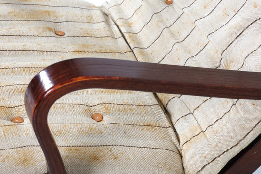 Silkeborg Danish Oak Lounge Chair w/ Ottoman