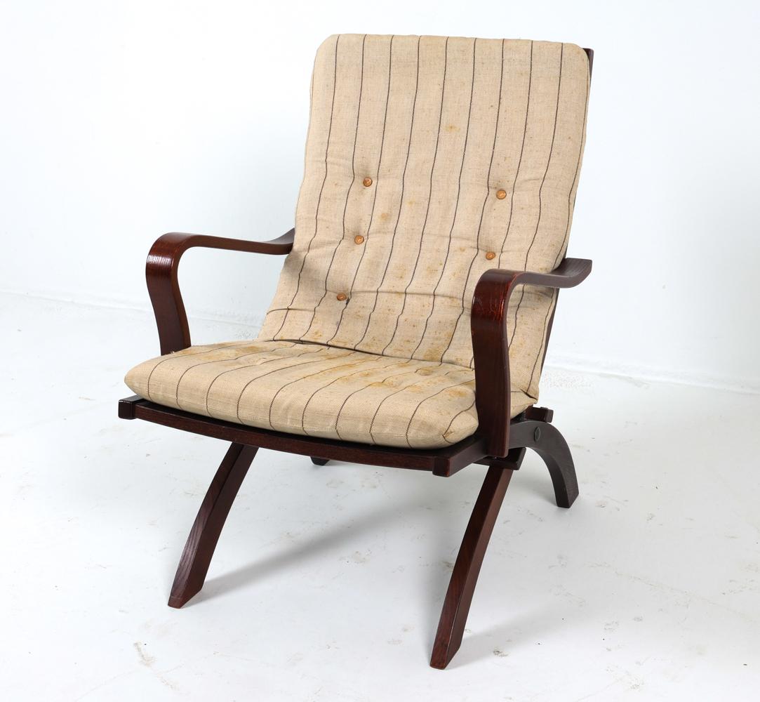 Silkeborg Danish Oak Lounge Chair w/ Ottoman
