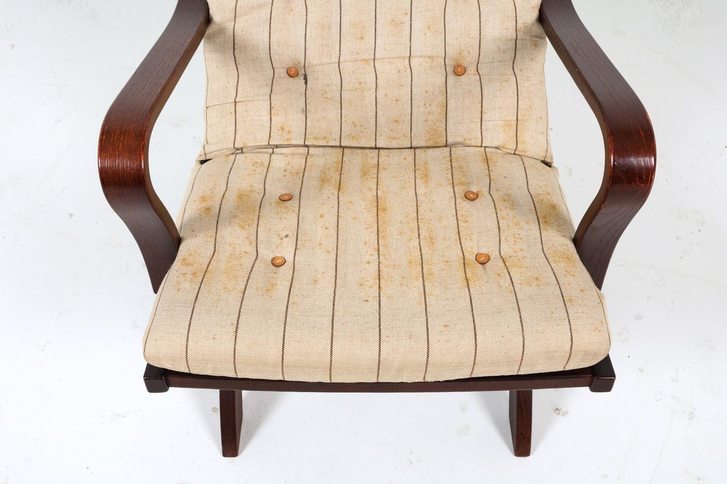 Silkeborg Danish Oak Lounge Chair w/ Ottoman