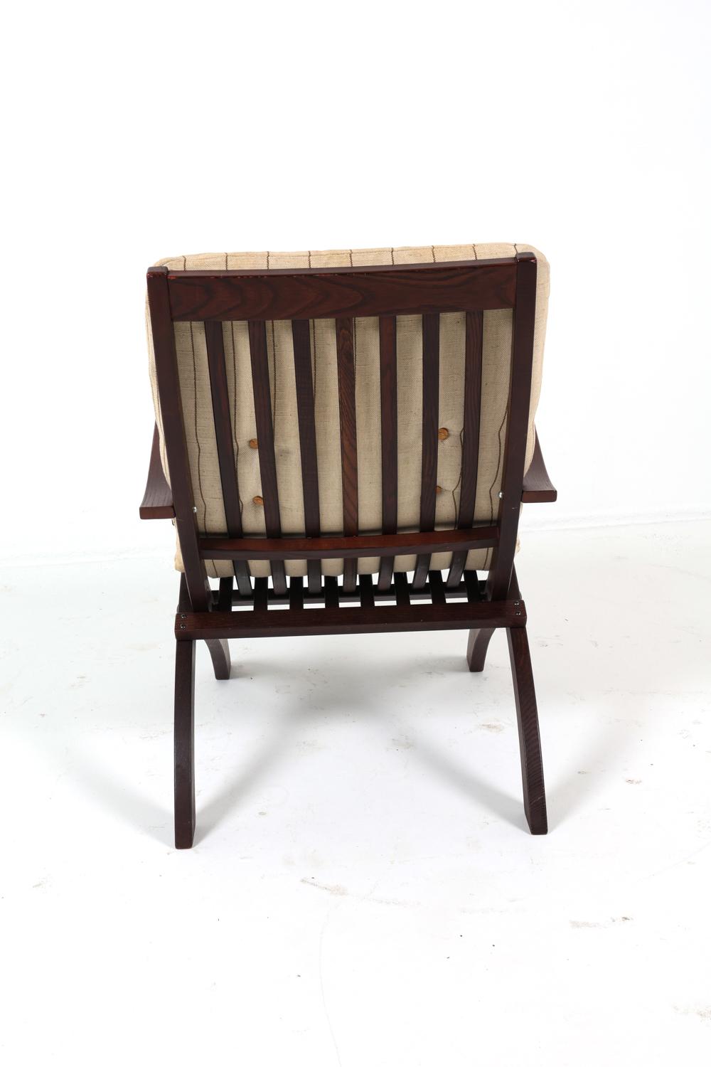 Silkeborg Danish Oak Lounge Chair w/ Ottoman