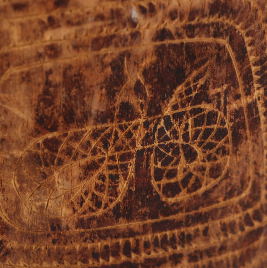 Indian Wooden Footed Snake Charmer's Vessel