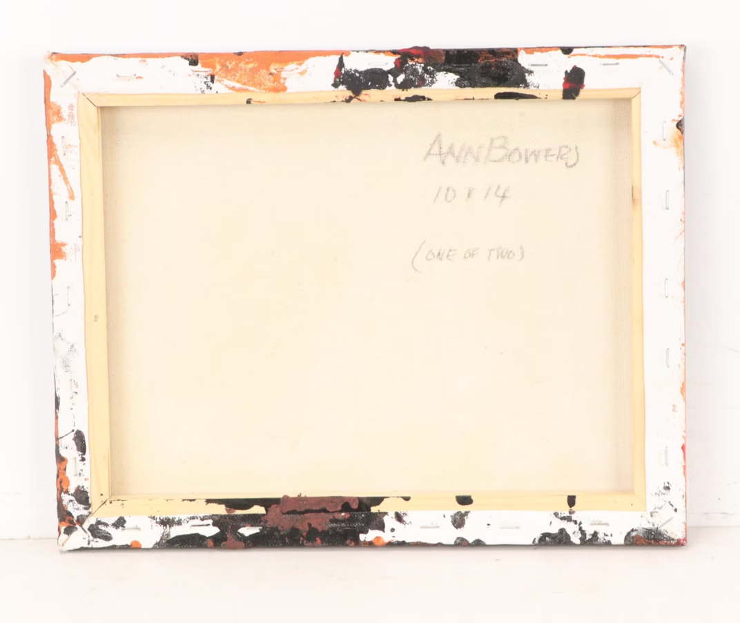 Ann Bowers Abstract Modernist Mixed Media Painting, Late 20th Century