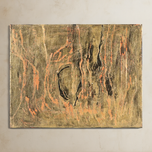 Ann Bowers Abstract Modernist Mixed Media Painting, Late 20th Century