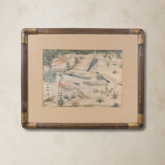 Offset Lithograph After Benozzo Gozzoli of Birds Around a Pond