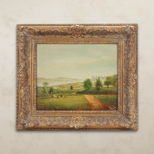 Oil Painting after Frederick Rondel "Frasier Home on the Hudson"