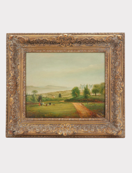 Oil Painting after Frederick Rondel "Frasier Home on the Hudson"